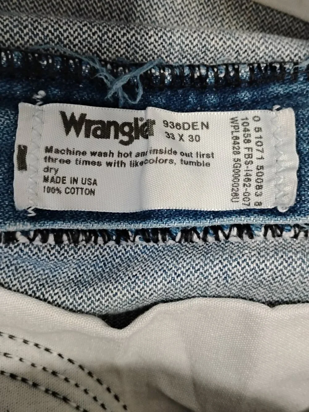 Vintage 80s Wrangler Blue Jeans Denim 33x30